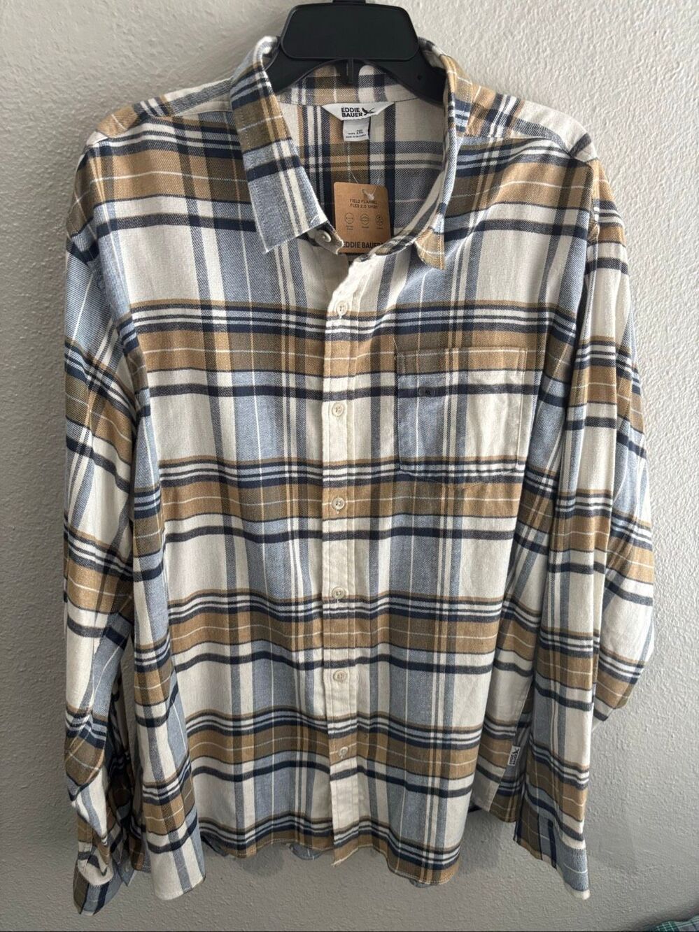 ❤️Eddie Bauer Men’s Flannel Shirt Sz2X
